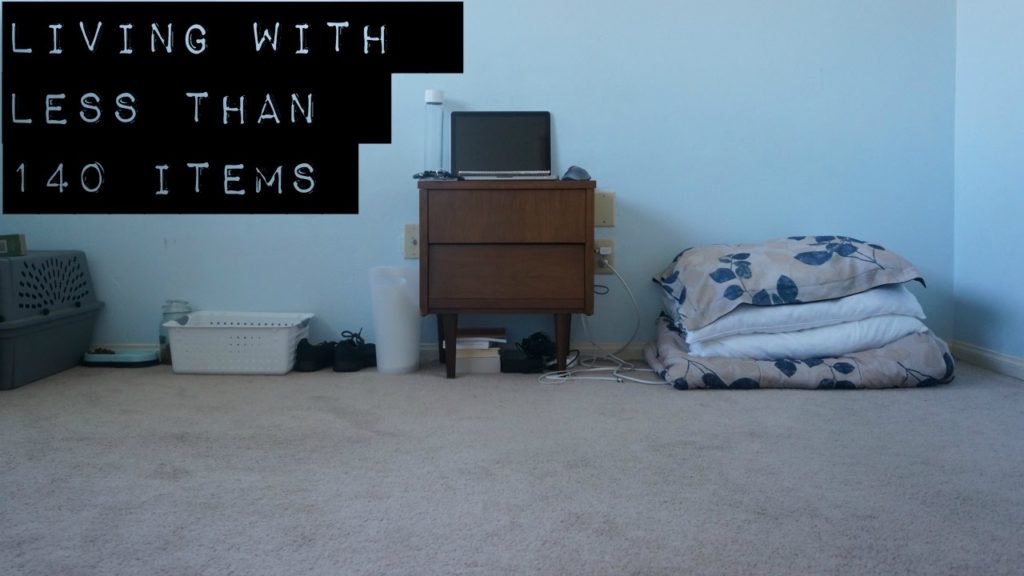 Extreme minimalism presented by Youtuber ‘The Bad Minimalist’ : Living with less than 140 items